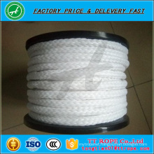 8mm hollow braided rope color white black plastic rope pe rope